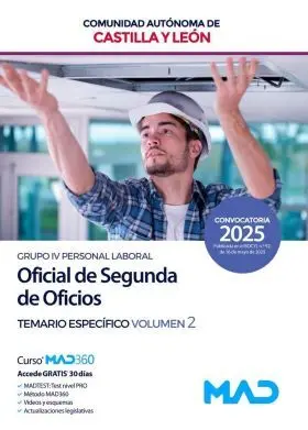 Temario Especifico,Oficial de Segunda de Oficios, Vol 2