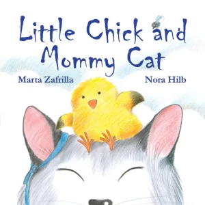 Little Chick And Mommy Cat