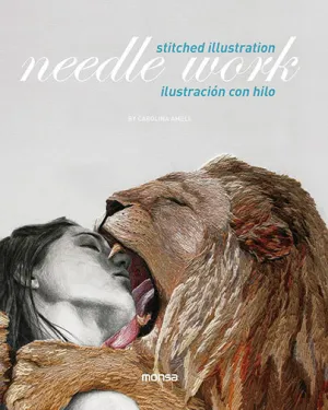 Needle Work. Ilustracion con Hilo