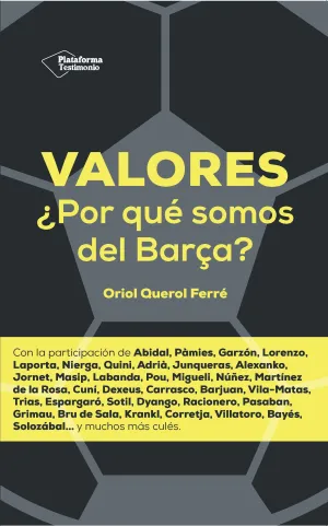 Valores por que Somos del Barca