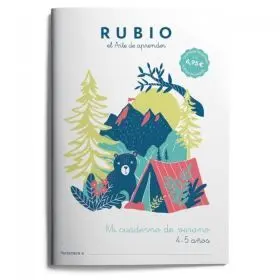 Mi Cuaderno de Verano Rubio 4-5 Años