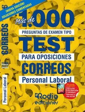 Mas de 1. 000 Preguntas de Examen Tipo Test para Oposiciones. Personal Laboral de