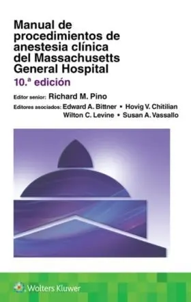 Manual Procedimientos Anestesia Clinica Massachusetts 10ªed