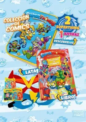 Libro Colec Comics Superthings Rescue Force Neon Power Lata