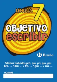 Objetivo Escribir 7 Silabas Trabadas Pra, Pre, Pri