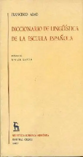 Diccionario de Linguistica de la Escuela Española