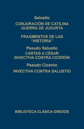 Conjuracion de Catilina;Guerra de Jugurta;Fragment
