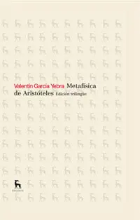 Metafisica de Aristoteles Edicion Trilingue