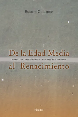 De la Edad Media Al Renacimiento