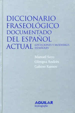 Diccionario Fraseologico Documentado del Español