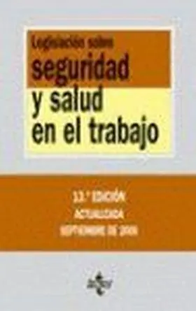 Legislacion Sobre Seguridad y Salud en el Trabajo