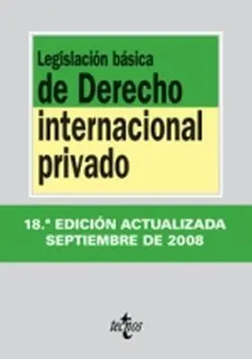 Legislacion Basica de Derecho Internacional Privad