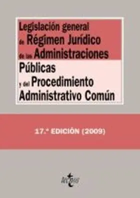 Legislacion General de Regimen Juridico de las Adm