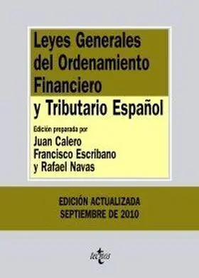 Leyes Generales del Ordenamiento Financiero y Trib