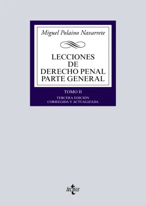 Lecciones de Derecho Penal. Parte General. Tomo Ii