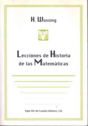 Lecciones de Historia de las Matematicas