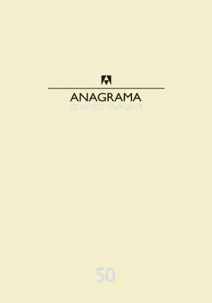 Anagrama Catalogo 50 Años