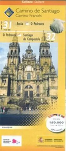 Mapa Camino de Santiago. Hoja 10.