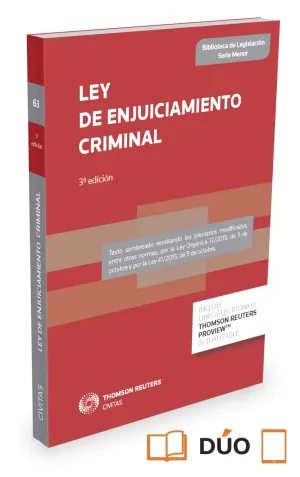 Ley de Enjuiciamiento Criminal 2015 Duo