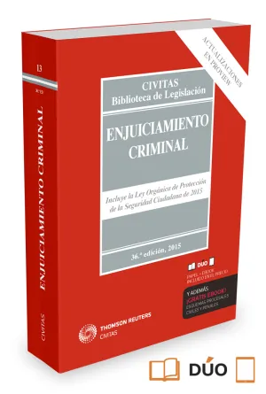 Enjuiciamiento Criminal 2015