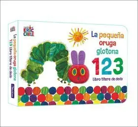 La Pequeña Oruga Glotona 1 2 3. Libro Títere de Dedo