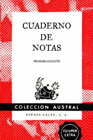 Cuaderno de Notas Rojo 9X14Cm