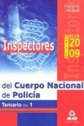 Inspectores C. Policia Nacional Volumen 1