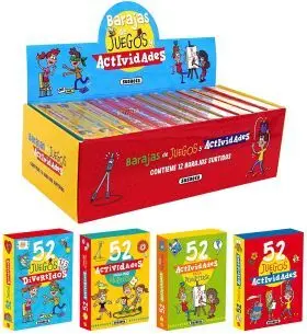 Estuche con 12 Barajas de Juegos y Actividades