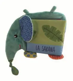 Siluetas: Elefante y Sus Amigos de la Sabana