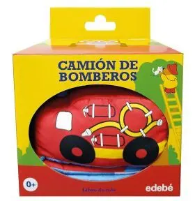 Camion de Bomberos. Libro de Tela para Bebes