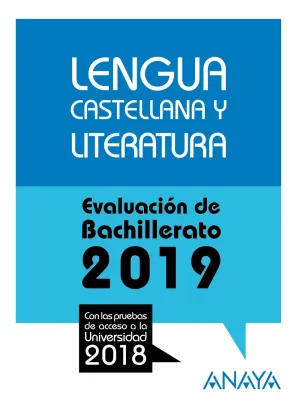 Lengua Castellana y Literatura. Evaluacion de Bac