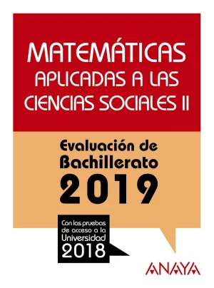 Matematicas Cc Sociales Ii. Evaluacion de Bachill