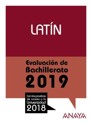 Evaluacion de Bachillerato 2018. Latin. Pruebas Ac