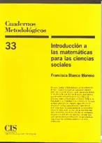 Cuadernos Metodologicos 33. Introduccion a las
