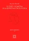 Punto de Partida de la Investigacion Filosofica