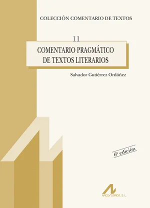 Comentario Pragmatico de Textos Literarios