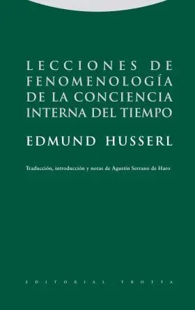 Lecciones de Fenomenologia de Al Conciencia Intern