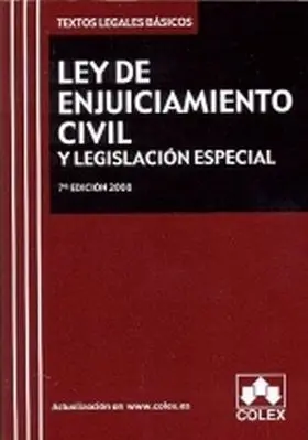Ley de Enjuiciamiento Civil y Legislacion Especial