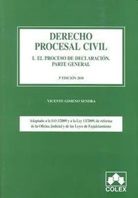 Derecho Procesal Civil 3ªed I Proceso Declaracion