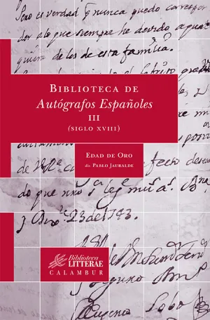 Biblioteca de Autografos Españoles, Iii. (Siglo Xv