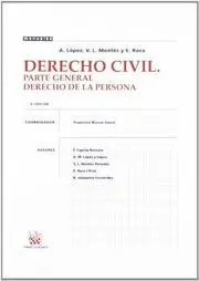 Derecho Civil. Parte General Derecho Persona