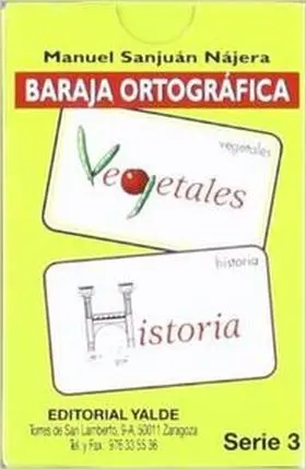 Baraja Ortografica. Serie 3