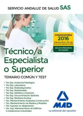 Temario Comun Tecnic@ Especialista o Superior y te