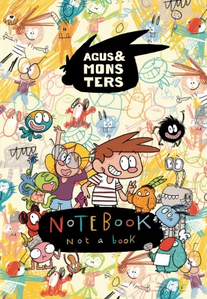 Libreta 1/4 C/Goma Lisa - Agus & Monsters
