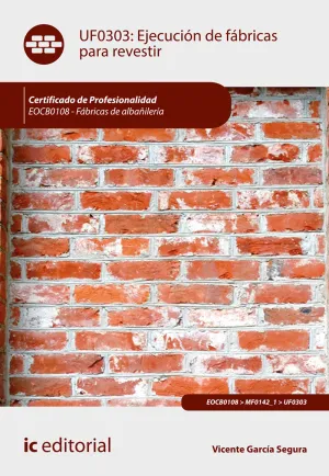 Ejecución de Fábricas para Revestir. Eocb0108 - Fábricas de Albañilería