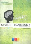 Palabras. Cuaderno 4. Nivel 1. Expresion y Vocabulario