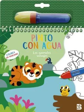 Pinto con Agua los Animales Salvajes