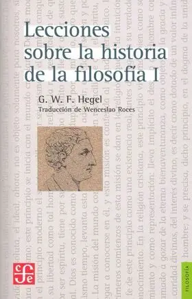 Lecciones Historia Filosofia Vol. i