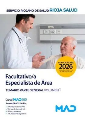Facultativo/A Especialista Area Temario 1 Servicio Riojano