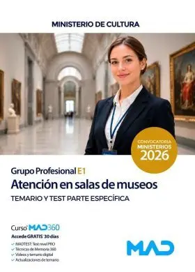 Atención en Salas de Museos (Grupo Profesional E1)